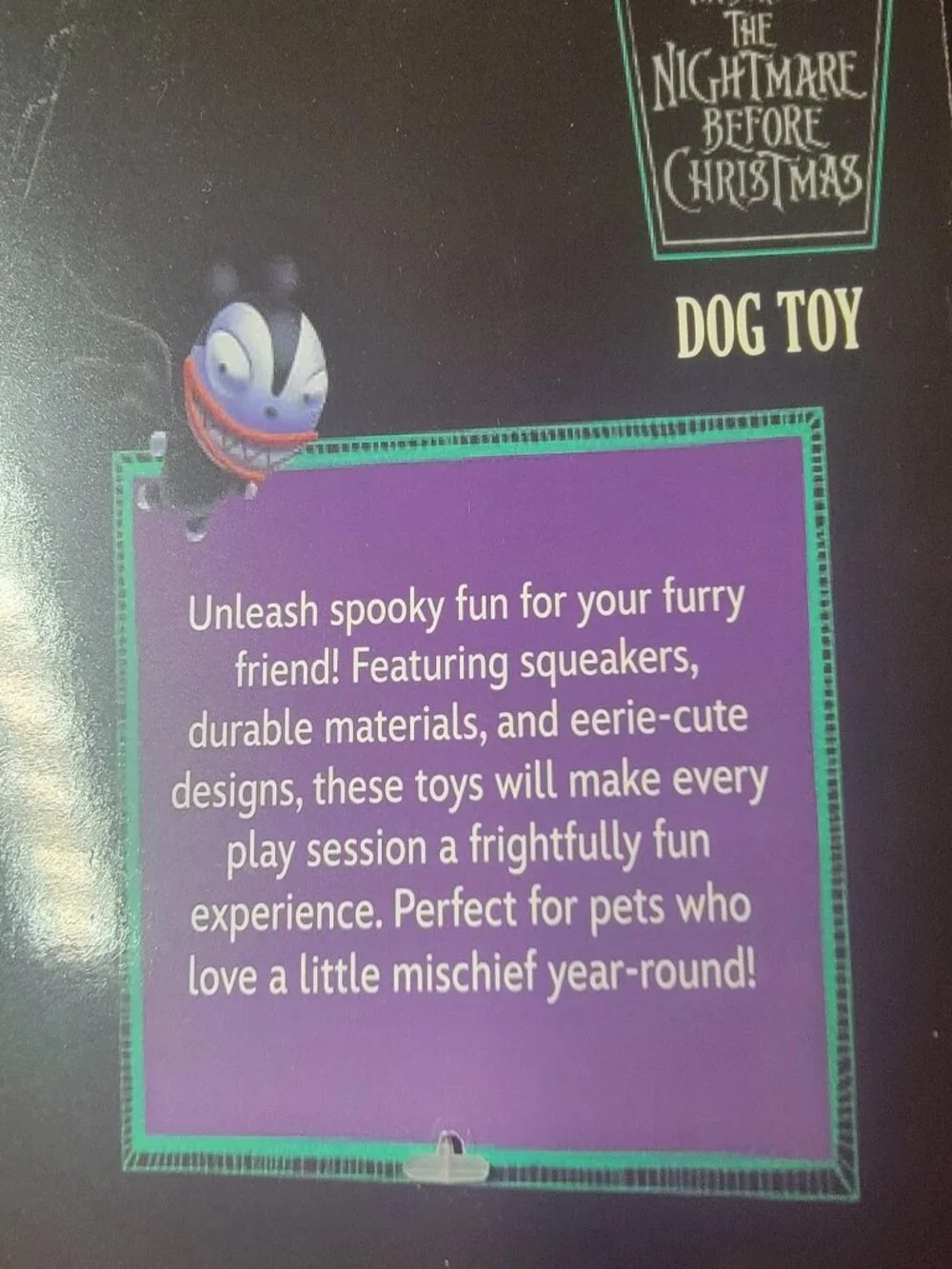 Disney The Nightmare Before Christmas Sally Plush Dog Toy Squeaky New
